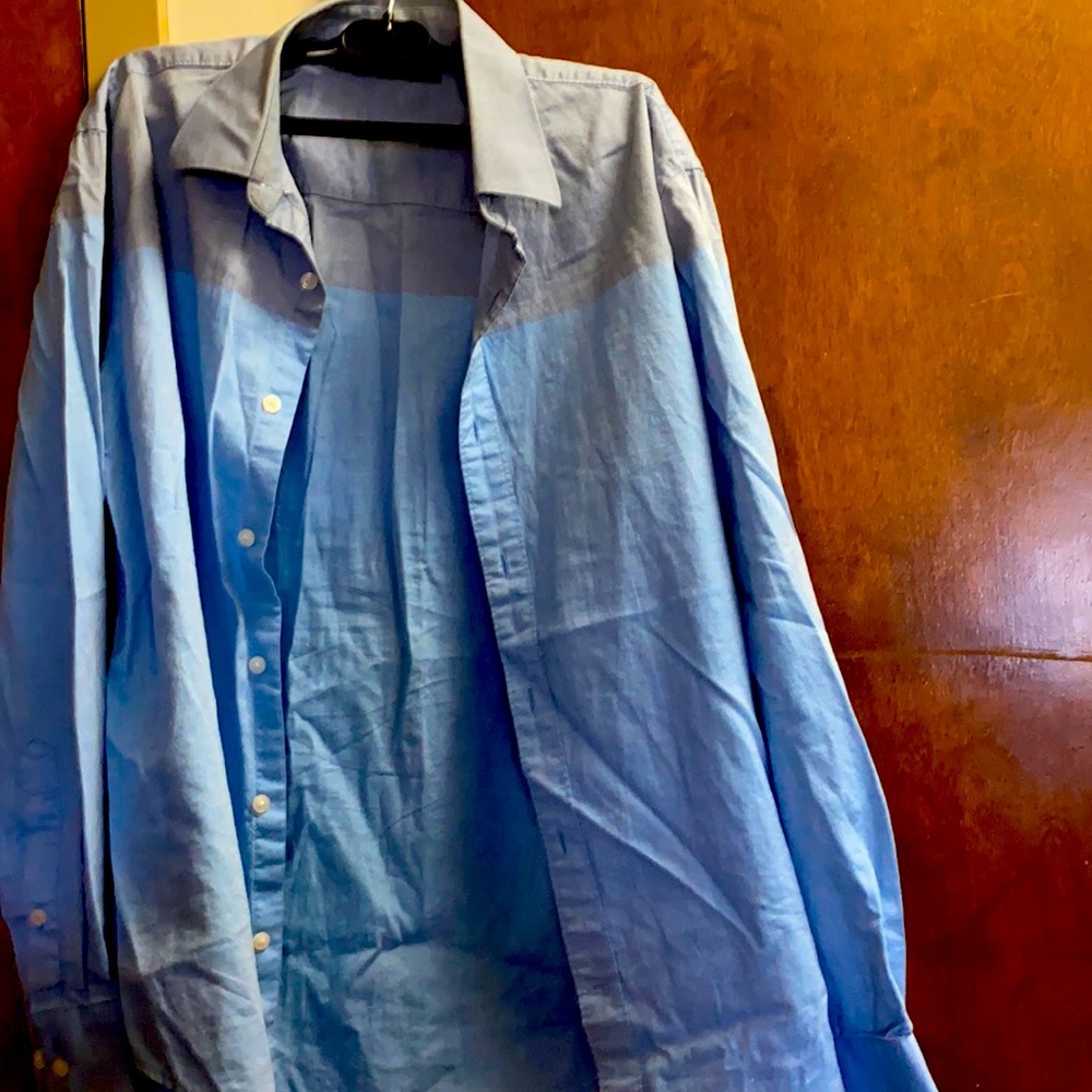 One men’s shirts blue